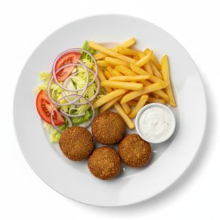 Menú plato de falafel (4 uds.)