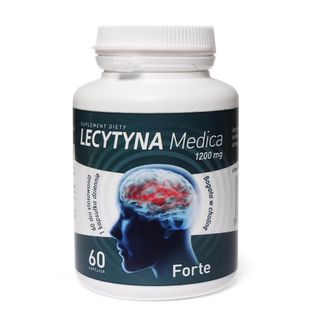 Lecytyna Lecithin 1200mg 60 kapsułek MedicaLine