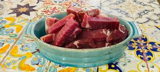 Prosciutto crudo di Parma tagliato alla  barese grammi 150