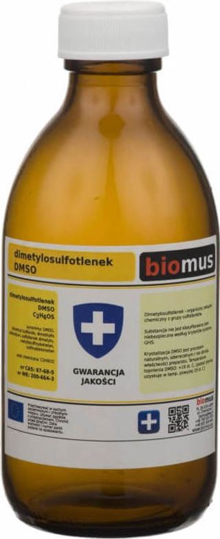 Dimetylosulfotlenek DMSO butelka szklana 250g BIOMUS