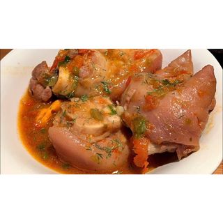 Pig foot soup (makosso)