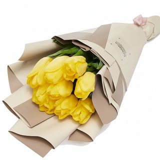 Букет"9 жовтих тюльпанів"