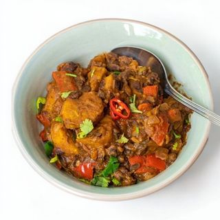 Matoke Stew With Rice/Chapati