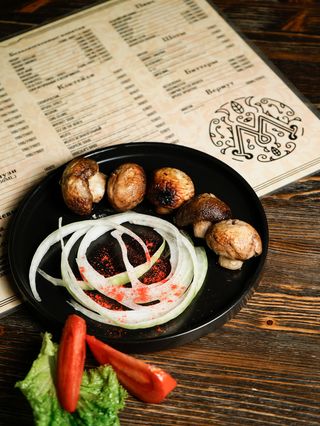 Шашлык из шампиньонов (222г)