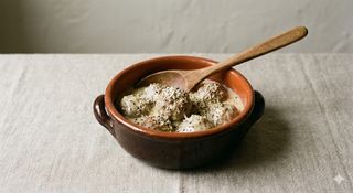 Pentolino con polpette cacio e pepe