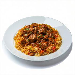 Arroz Con Carne Y Curry