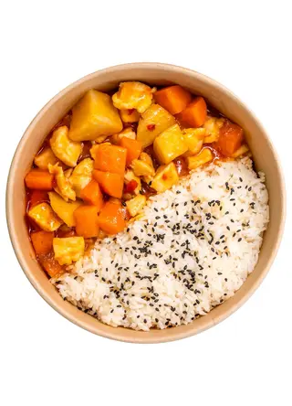 Riso con pollo al curry
