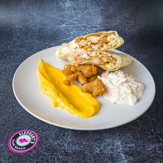 Crispy chicken buritto