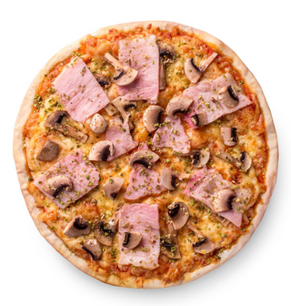 Ham and Mushrooms Pizza