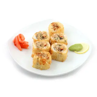 124. Roll Salmón con Témpura