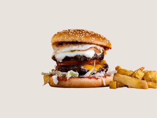 Телешки бургер двоен