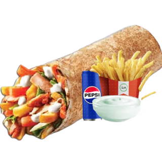 Shaorma XXL pui + cartofi + racoritoare + sos Deep