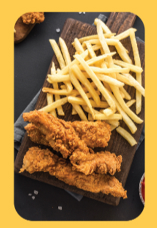 Pescado y patatas fritas