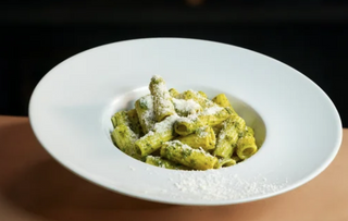 Macarrones con pesto