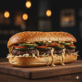 Panino carne e contorno