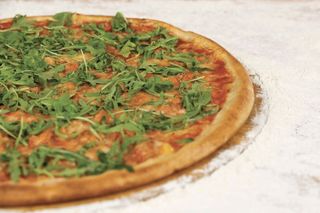 Pizza classica salmone e rucola