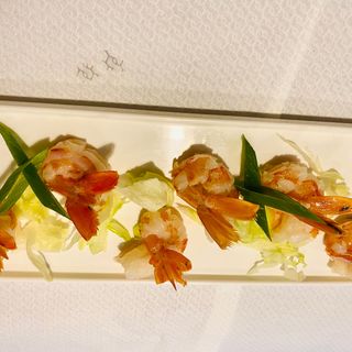 71 Sashimi amaebi, 6 pezzi gambero crudo