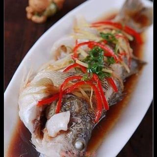 Pesce all'olio di cipollotto