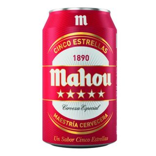 Mahou 5 Estrellas Cerveza Lata 33Cl