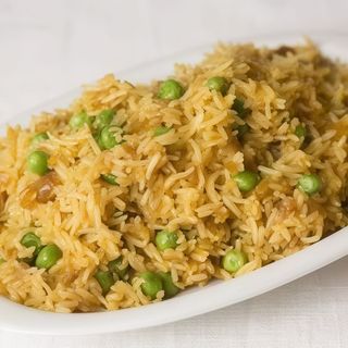 Mutter palau (jeera rice)