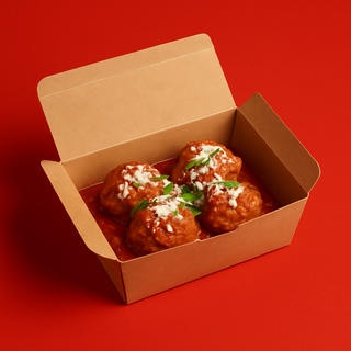 Polpette Sicilianas al Sugo con Ricotta Salata