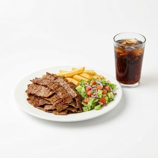 Menú Plato Kebab Con Ensalada