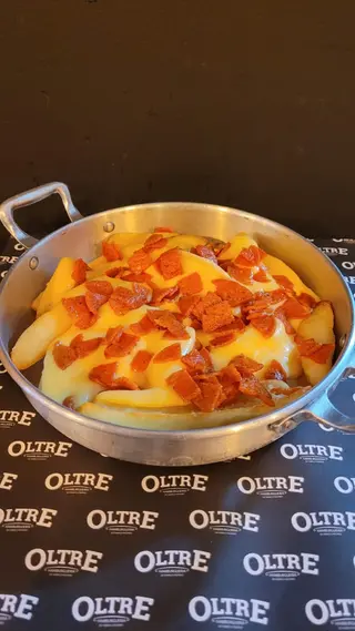 Batata com Queijo e Pepperoni
