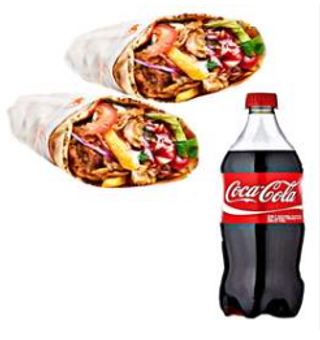 Súper oferta 2 uds. durum kebab + patatas