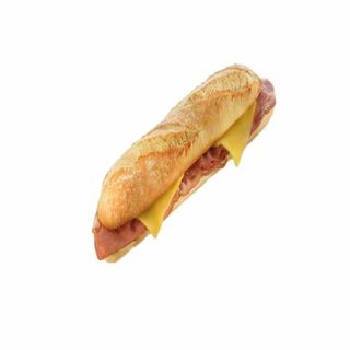 Bocadillo De Bacón Con Queso (Media Barra)