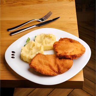 Şniţel de porc pane-garni