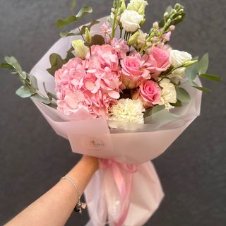 Букет з гортензією «Пінк»