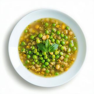 Sopa de habas y guisante