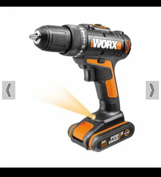 Бормашина акумулаторна worx wx101.1, 2 броя li-ion 20v/1.5ah, 30nm