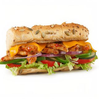 Panino con Pollo Teriyaki - 15cm