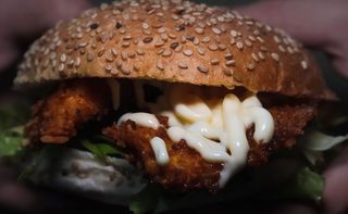 Burger crispy chicken