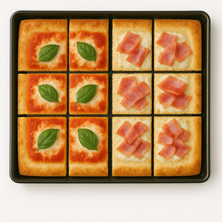 Teglia pizza mista 2