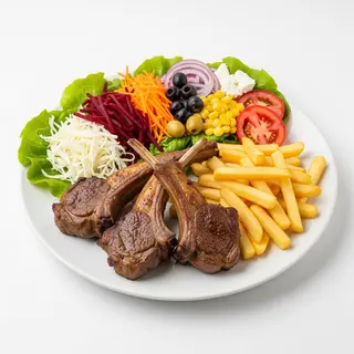 Chuletillas De Cordero Lechal Con Ajos Tiernos
