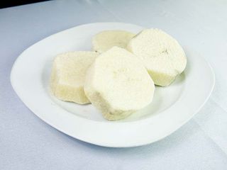Boiled yam + Pepper sauce