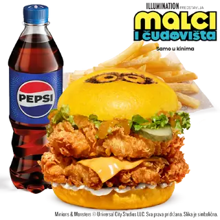 Minions Double Burger Menu