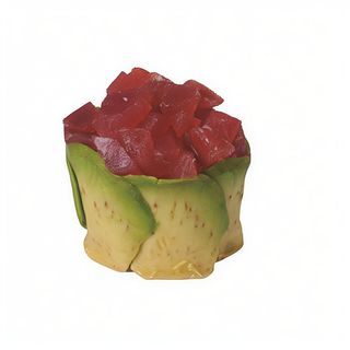 Sushi flor tarta de atún 