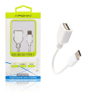 Adaptador APOKIN OTG Tipo C - 2 colores