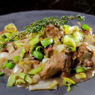 47.Cerdo Con Ajos Y Puerros A La Plancha