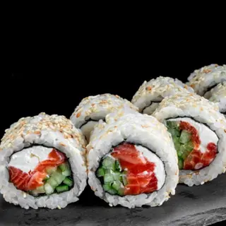 Каліфорнія з лососем в кунжуті (280г)