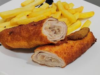 Flamenquín lomo, jamón y queso