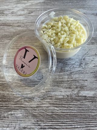 Vasito Cremoso Sabor Chocolate Blanco Con Galletas