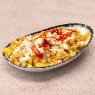 Raxo De Pollo con Salsa de Queso