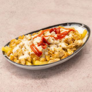 Raxo De Pollo con Salsa de Queso