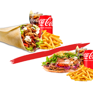 Menú 1. Dürüm o Pita con Verduras.