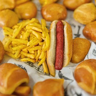 Menú Perrito + Patatas + Refresco