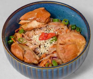 Korean noodle z kurczakiem